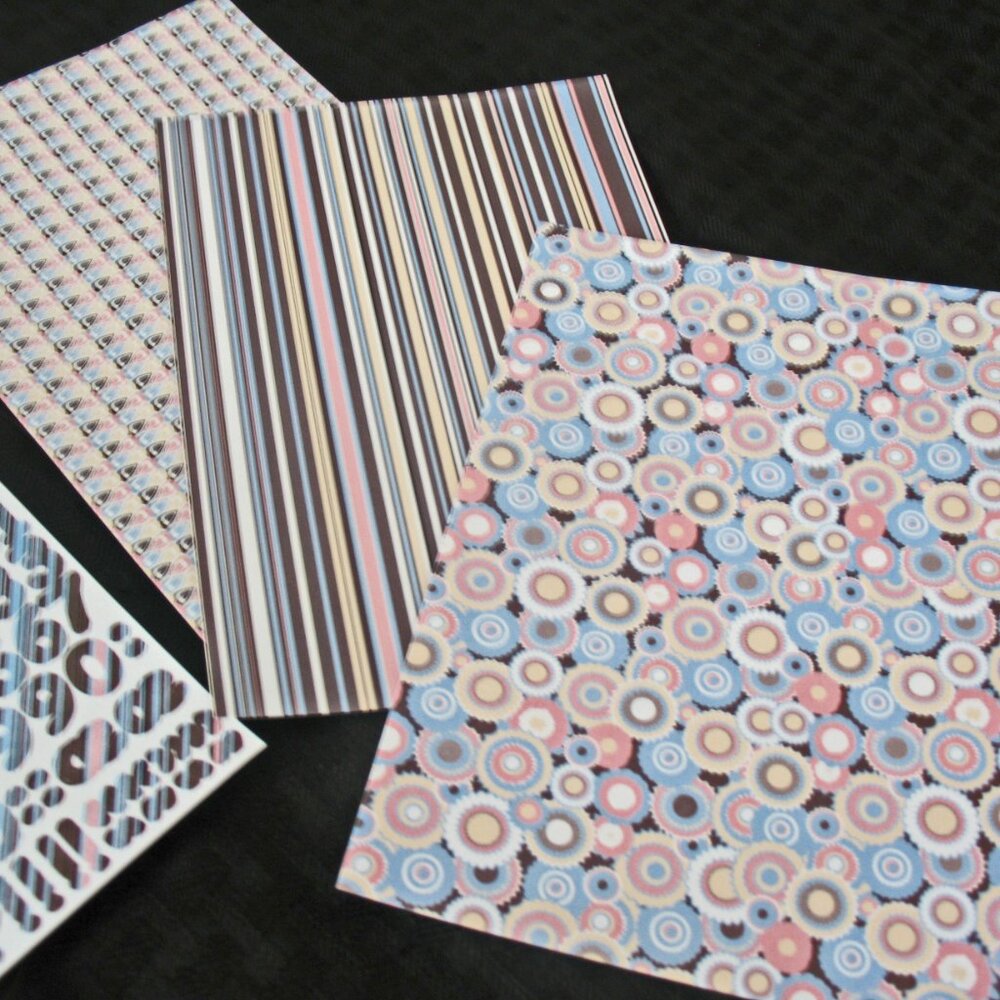 Lot of Creative Memories "Confections" Paper Strips Stickers Photo Mats